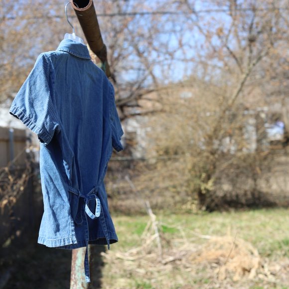 Vintage Stonebridge Petites | Denim Short Sleeve - Picture 6 of 12